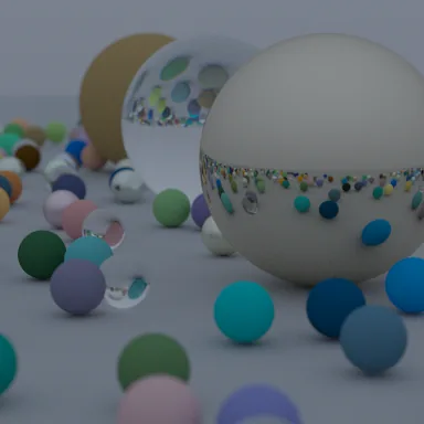 Spectral renderer material showcase