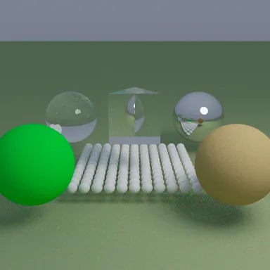 Exterior render of a glass prism